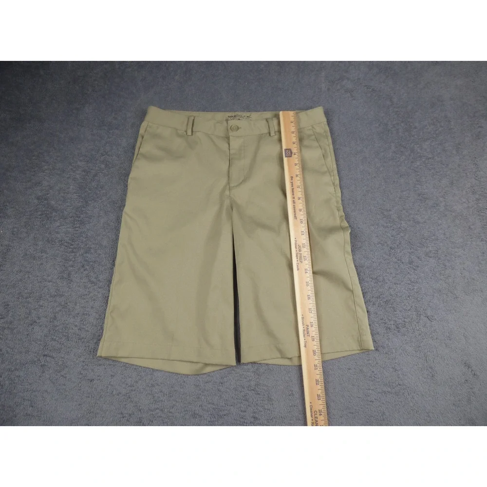 Nike Golf Dri-FIT Shorts Mens XL Khaki Tan Performance Flat Front Golfing 38W - Picture 4 of 6